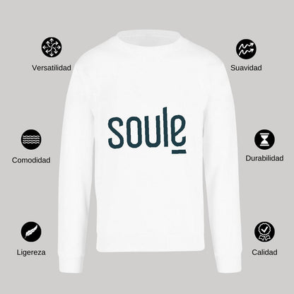 Sudadera Unisex Blanco Personalizable Logo