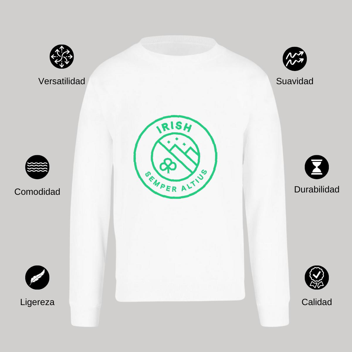 Sudadera Unisex Blanco Personalizable Logo