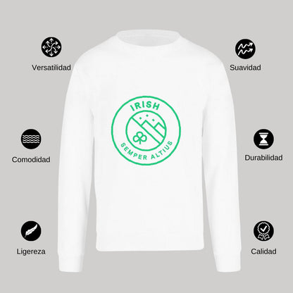 Sudadera Unisex Blanco Personalizable Logo