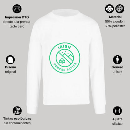 Sudadera Unisex Blanco Personalizable Logo