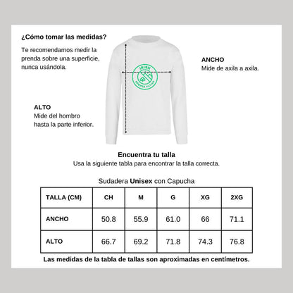 Sudadera Unisex Blanco Personalizable Logo