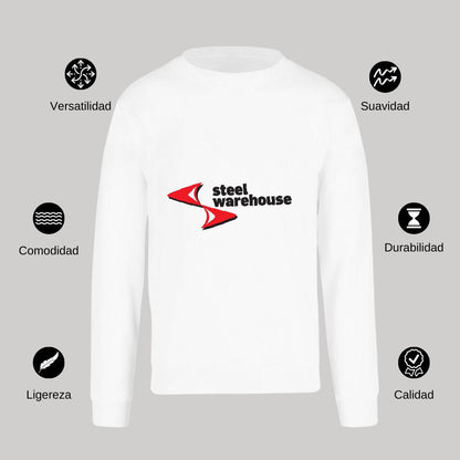 Sudadera Unisex Blanco Personalizable Logo