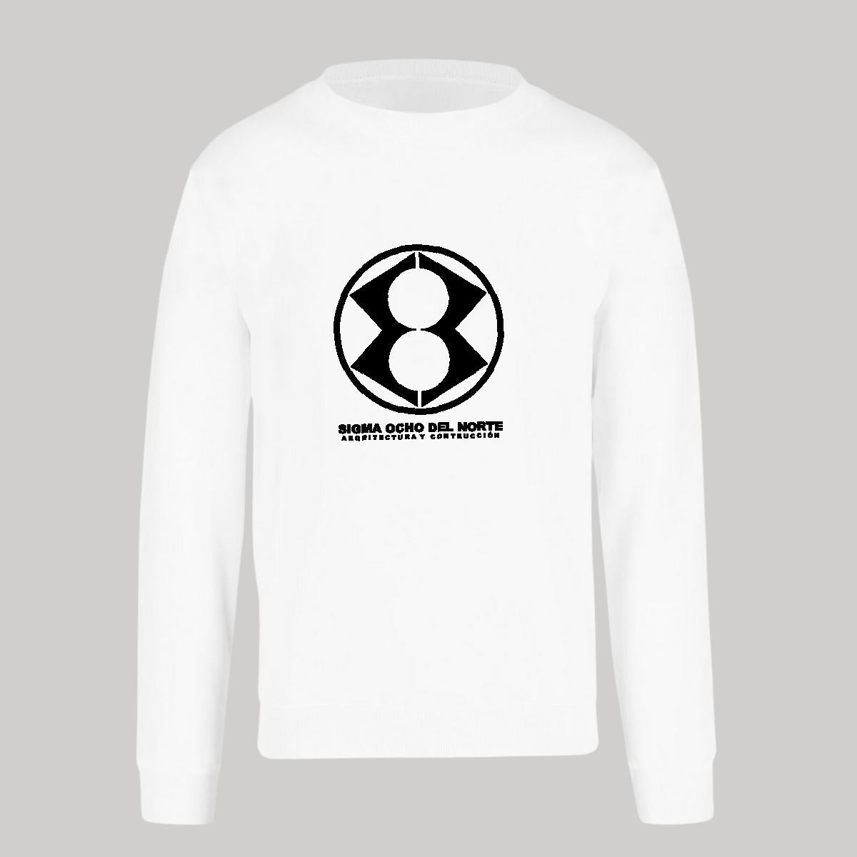 Sudadera Unisex Blanco Personalizable Logo