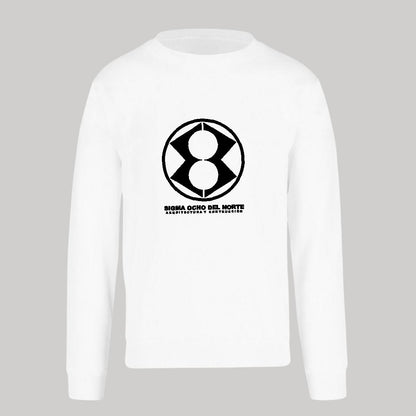 Sudadera Unisex Blanco Personalizable Logo