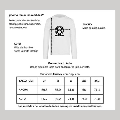 Sudadera Unisex Blanco Personalizable Logo