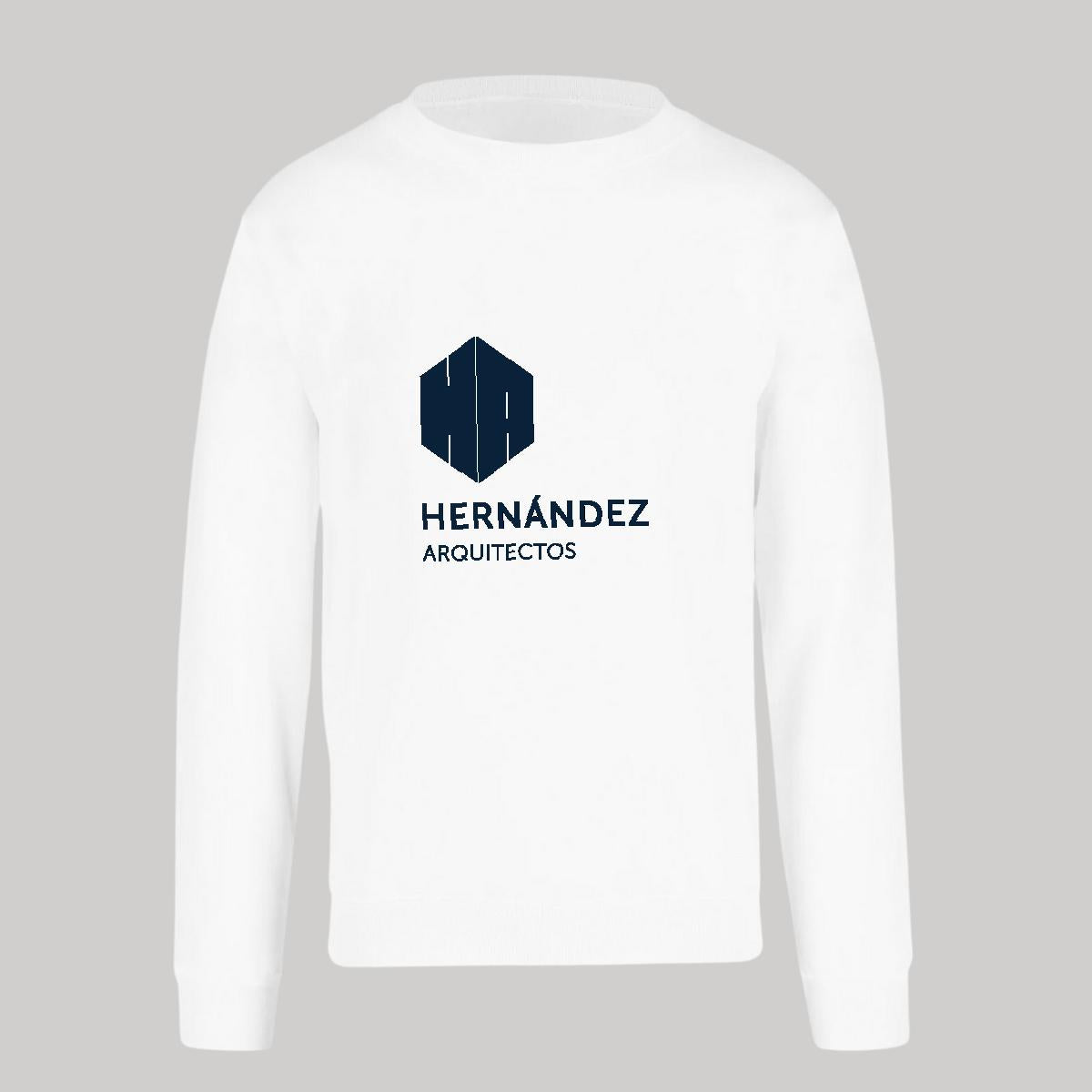Sudadera Unisex Blanco Personalizable Logo