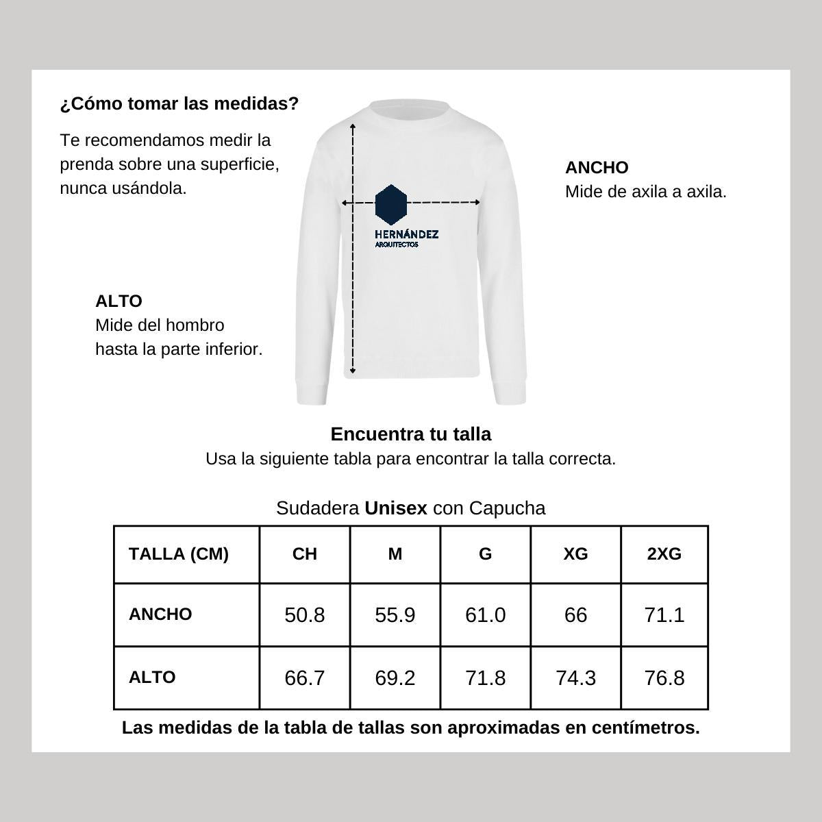 Sudadera Unisex Blanco Personalizable Logo