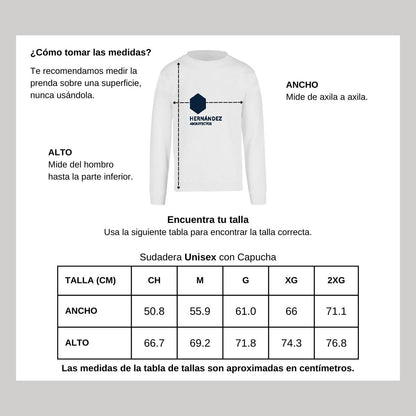 Sudadera Unisex Blanco Personalizable Logo