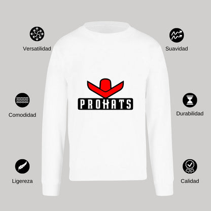 Sudadera Unisex Blanco Personalizable Logo