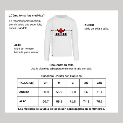 Sudadera Unisex Blanco Personalizable Logo