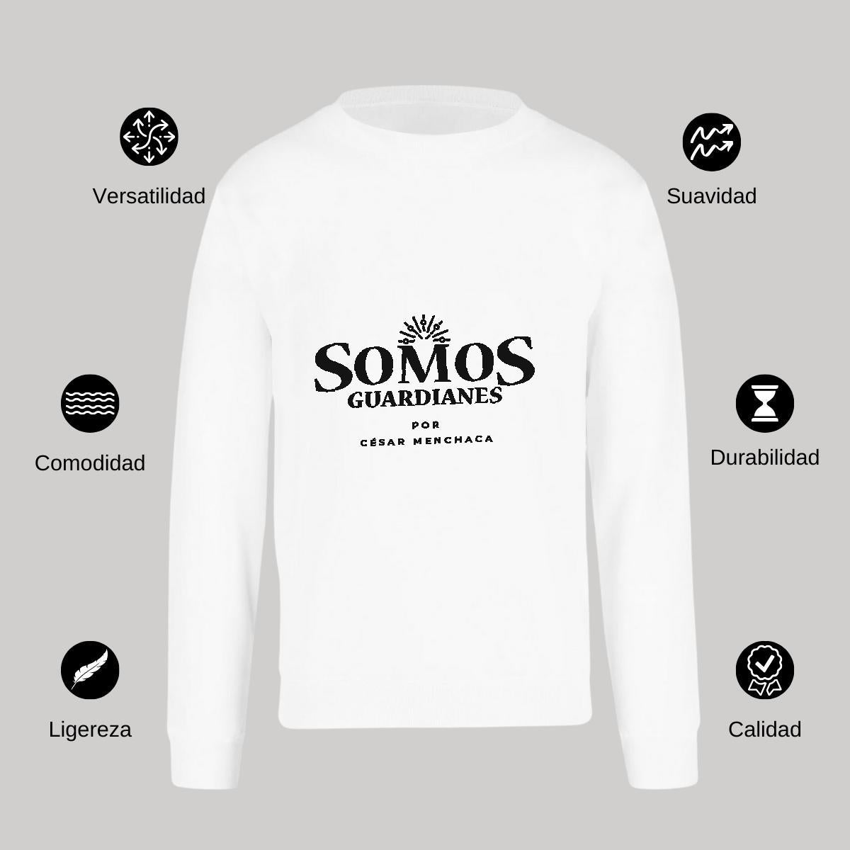 Sudadera Unisex Blanco Personalizable Logo