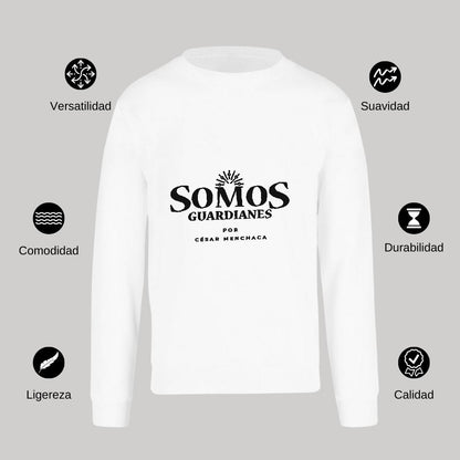Sudadera Unisex Blanco Personalizable Logo