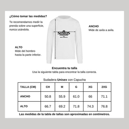 Sudadera Unisex Blanco Personalizable Logo