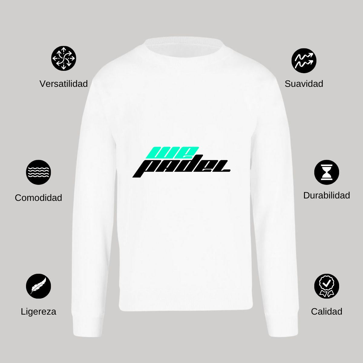 Sudadera Unisex Blanco Personalizable Logo