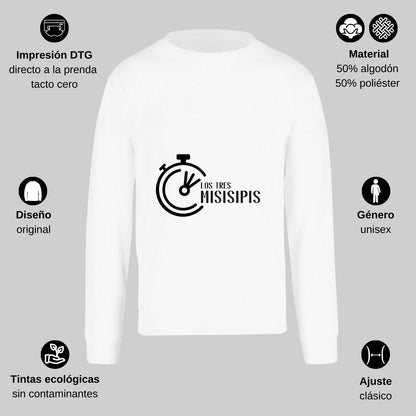 Sudadera Unisex Blanco Personalizable Logo