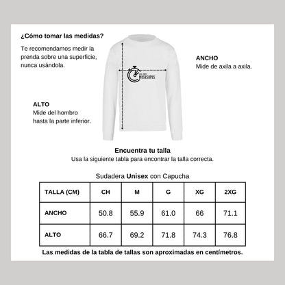 Sudadera Unisex Blanco Personalizable Logo