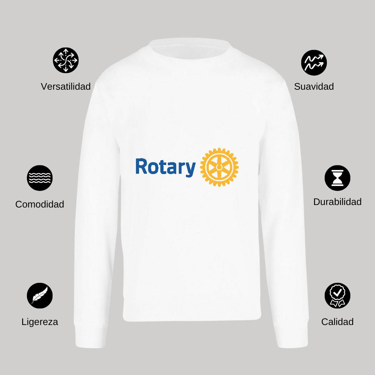 Sudadera Unisex Blanco Personalizable Logo