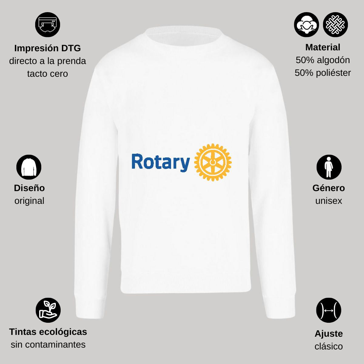 Sudadera Unisex Blanco Personalizable Logo
