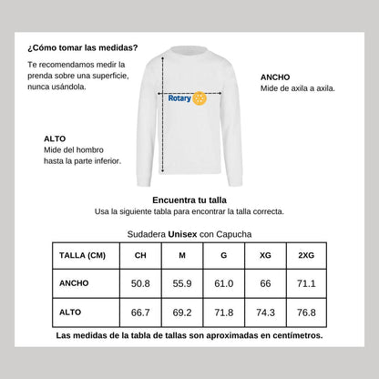 Sudadera Unisex Blanco Personalizable Logo