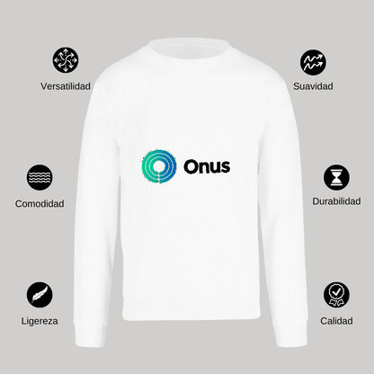 Sudadera Unisex Blanco Personalizable Logo