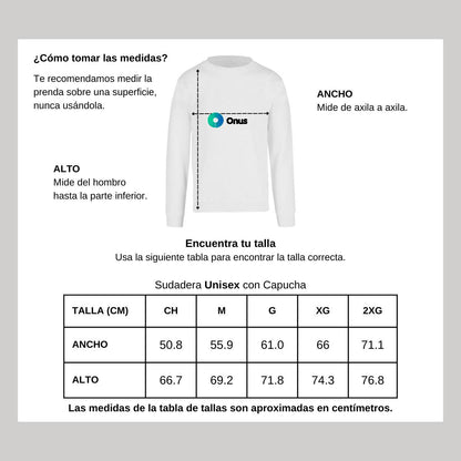Sudadera Unisex Blanco Personalizable Logo