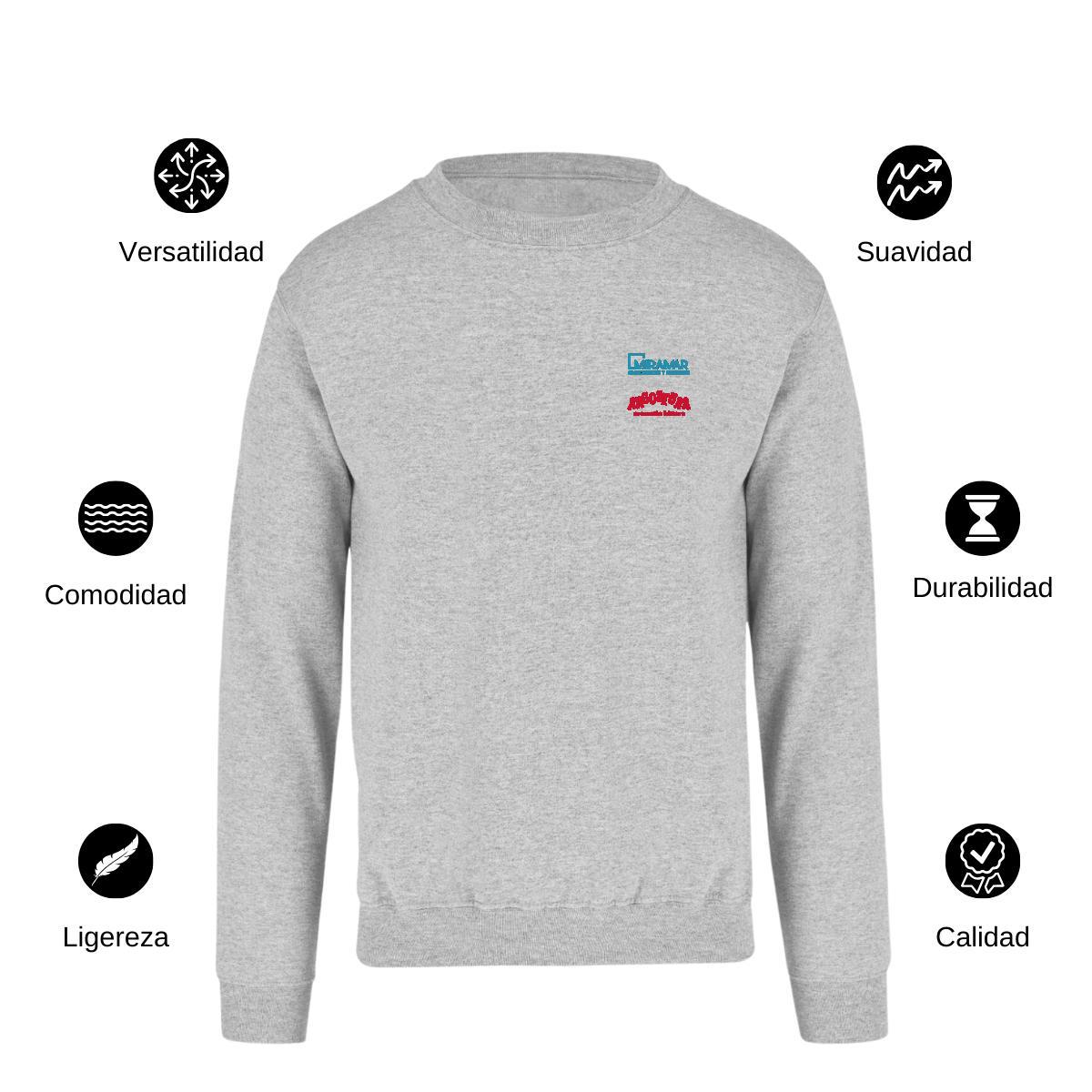 Sudadera Unisex Gris Personalizable Escudo