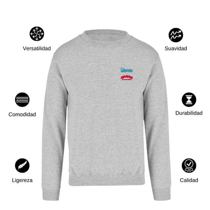 Sudadera Unisex Gris Personalizable Escudo