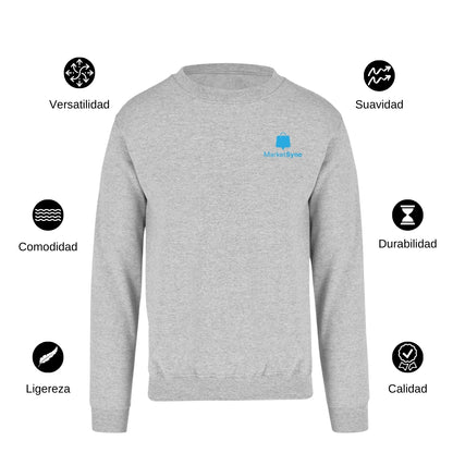 Sudadera Unisex Gris Personalizable Escudo
