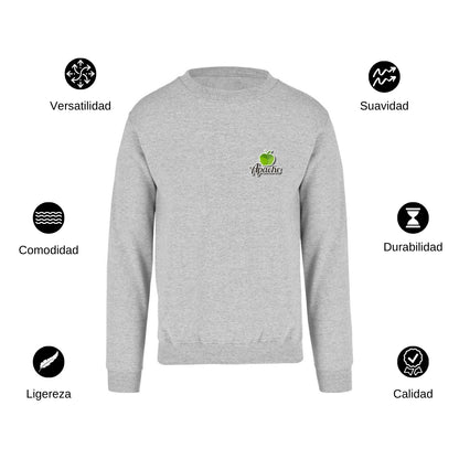 Sudadera Unisex Gris Personalizable Escudo