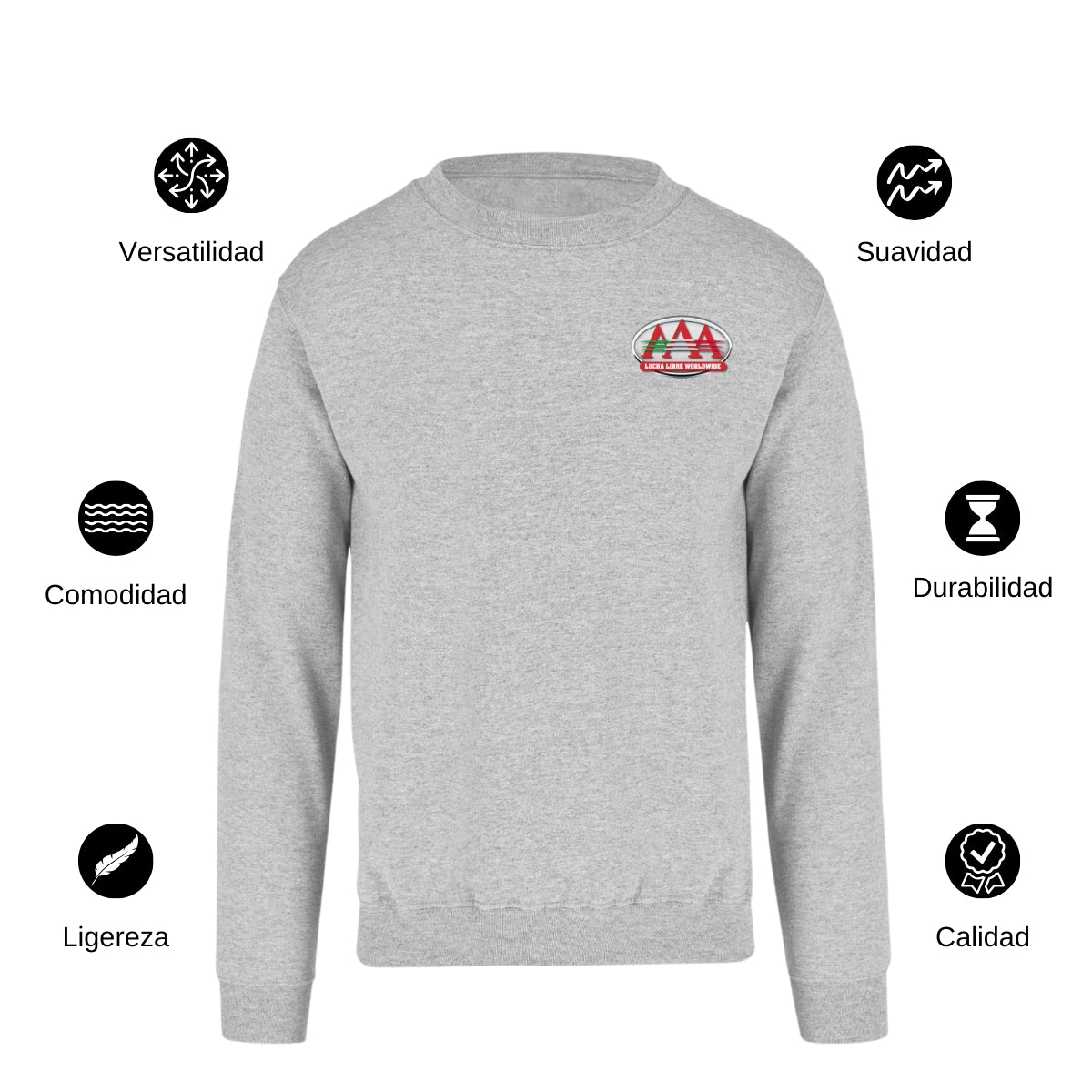 Sudadera Unisex Gris Personalizable Escudo
