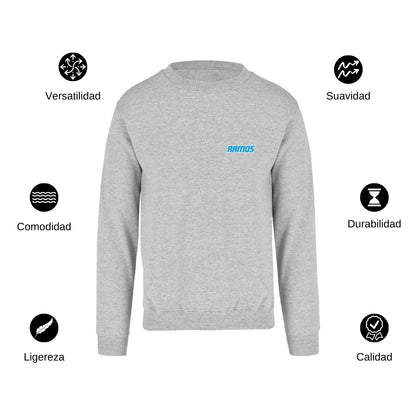 Sudadera Unisex Gris Personalizable Escudo