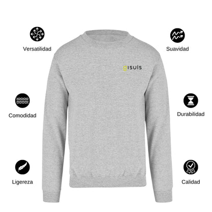 Sudadera Unisex Gris Personalizable Escudo