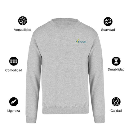 Sudadera Unisex Gris Personalizable Escudo