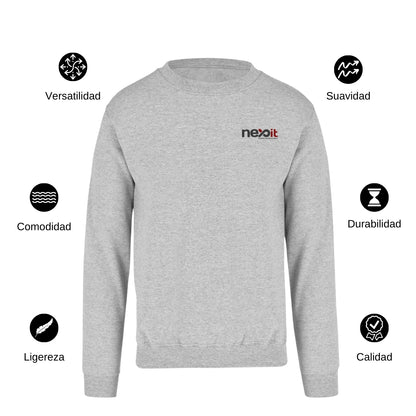 Sudadera Unisex Gris Personalizable Escudo