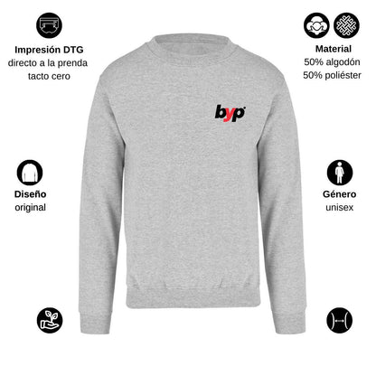 Sudadera Unisex Gris Personalizable Escudo