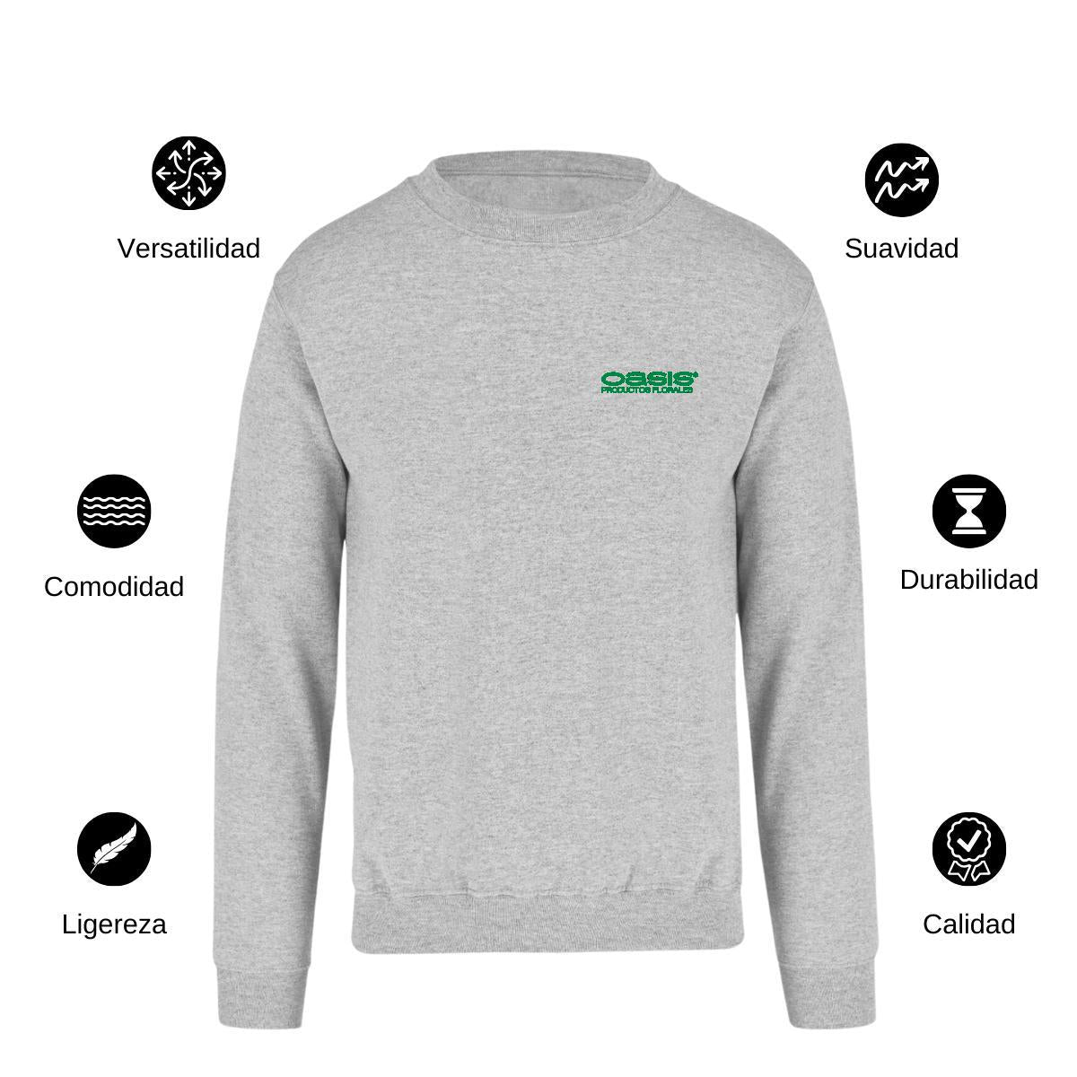Sudadera Unisex Gris Personalizable Escudo