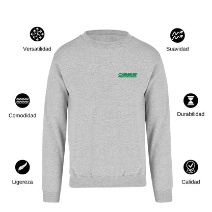 Sudadera Unisex Gris Personalizable Escudo