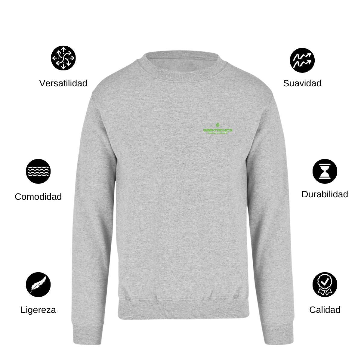 Sudadera Unisex Gris Personalizable Escudo