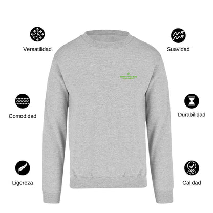 Sudadera Unisex Gris Personalizable Escudo