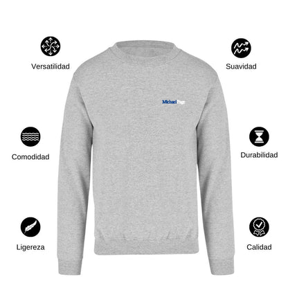 Sudadera Unisex Gris Personalizable Escudo