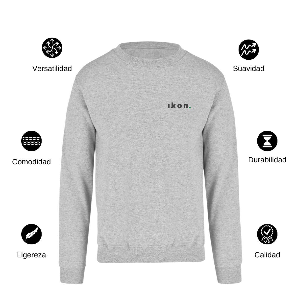 Sudadera Unisex Gris Personalizable Escudo