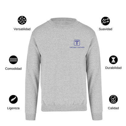 Sudadera Unisex Gris Personalizable Escudo