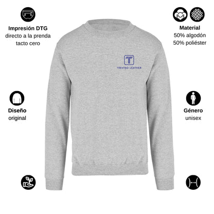 Sudadera Unisex Gris Personalizable Escudo