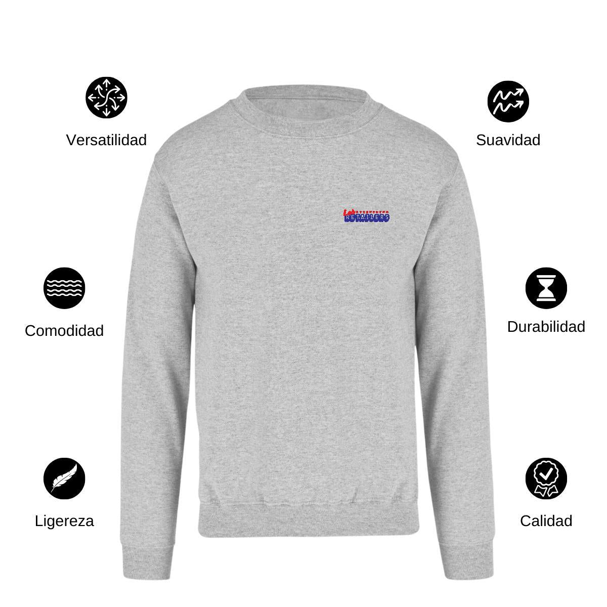Sudadera Unisex Gris Personalizable Escudo
