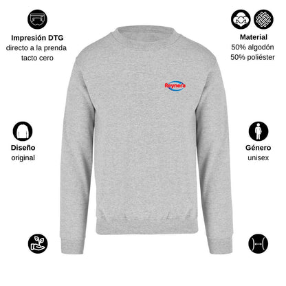 Sudadera Unisex Gris Personalizable Escudo