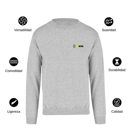 Sudadera Unisex Gris Personalizable Escudo