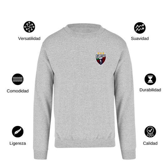Sudadera Unisex Gris Personalizable Escudo
