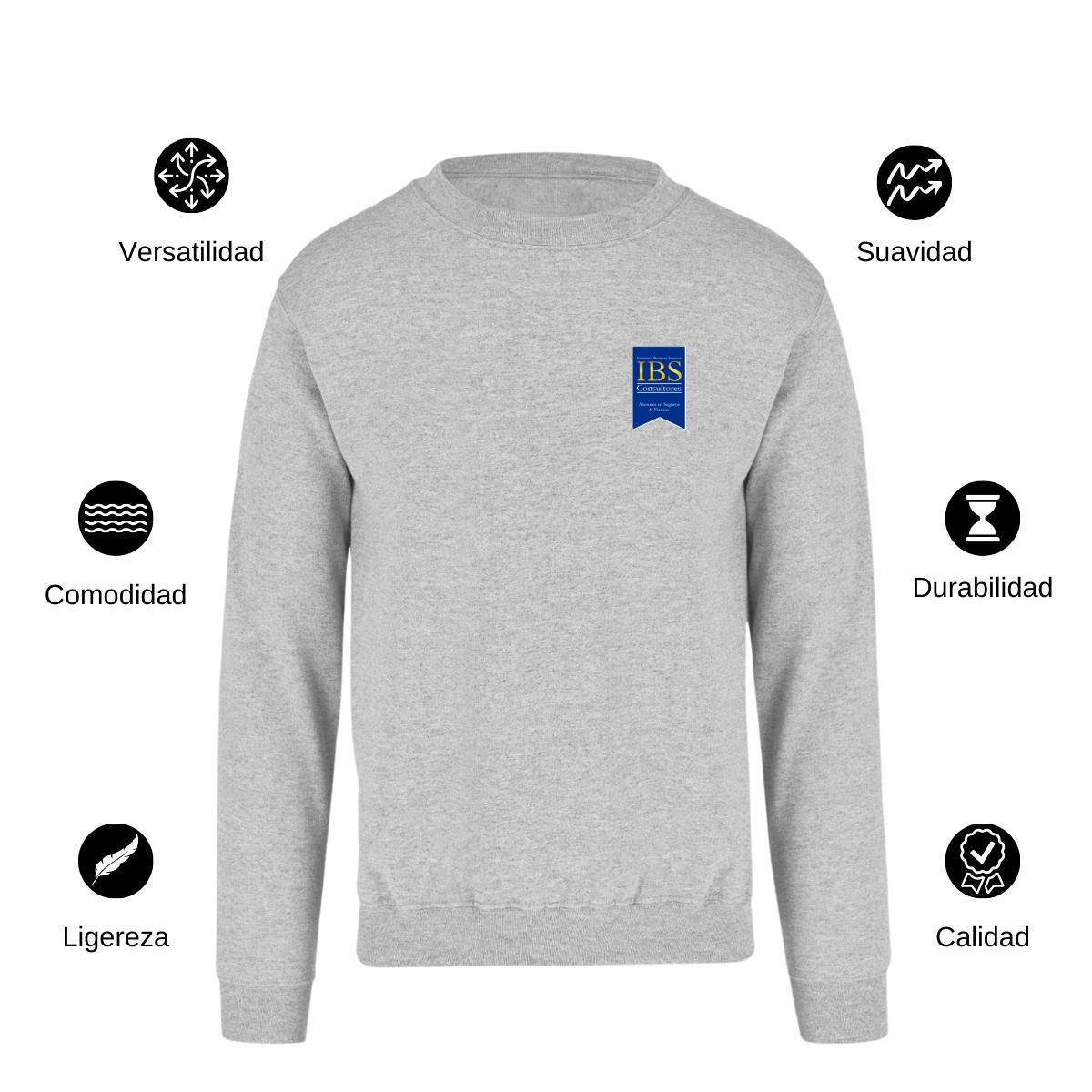 Sudadera Unisex Gris Personalizable Escudo
