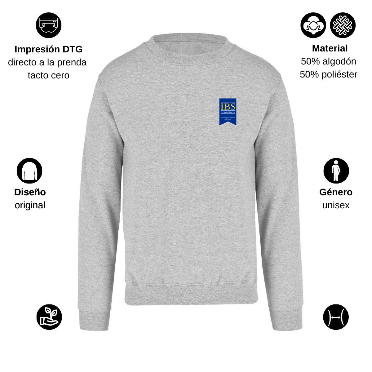 Sudadera Unisex Gris Personalizable Escudo