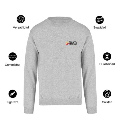 Sudadera Unisex Gris Personalizable Escudo